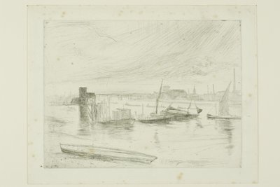 Aube à Battersea (Cadogan Pier) - James Abbott McNeill Whistler
