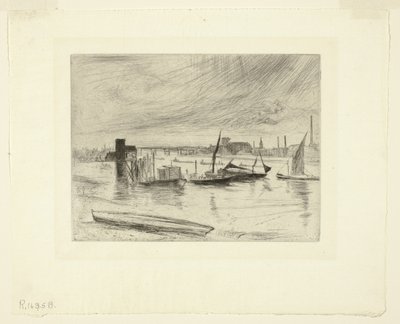 Aube à Battersea (Cadogan Pier) - James Abbott McNeill Whistler