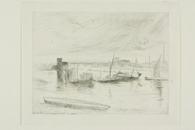 Aube à Battersea (Cadogan Pier) - James Abbott McNeill Whistler