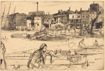 Quai du Lion Noir - James McNeill Whistler