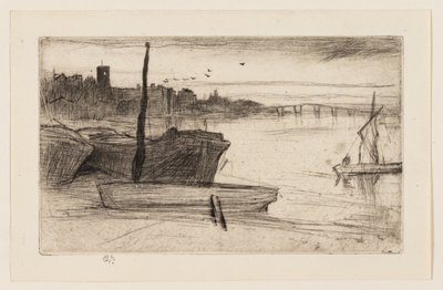 Pont et église de Chelsea - James Abbott McNeill Whistler