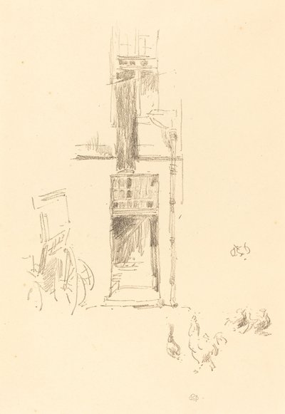 Coqs et poules, Hôtel Colbert - James Abbott McNeill Whistler