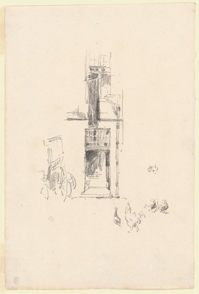 Coqs et poules, Hôtel Colbert - James Abbott McNeill Whistler
