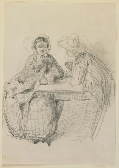 Couple assis à une table - James Abbott McNeill Whistler