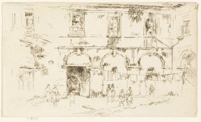 Cour du Monastère de Saint-Augustin, Bourges - James Abbott McNeill Whistler