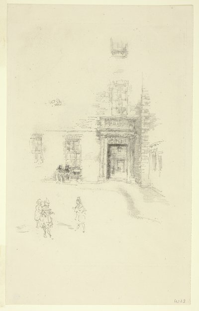 Cour, Hôpital de Chelsea - James Abbott McNeill Whistler