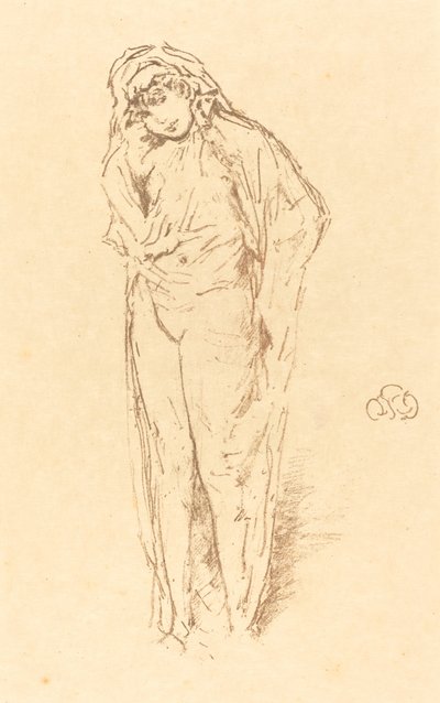 Figure drapée, debout - James Abbott McNeill Whistler