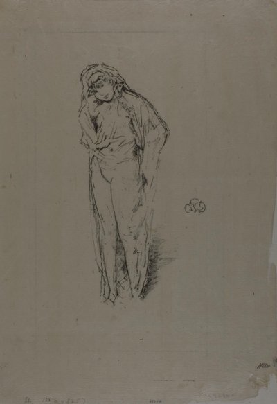 Figure drapée, debout - James Abbott McNeill Whistler