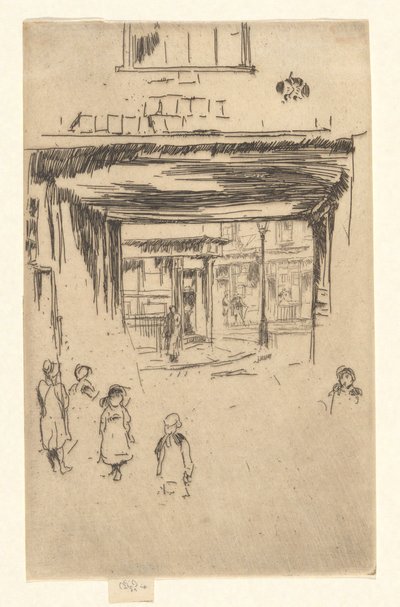 Drury Lane, de la deuxième série de Venise (Une série de vingt-six gravures) - James Abbott McNeill Whistler