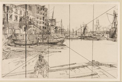 Eagle Wharf (Tyzac Whiteley and Co.) - James Abbott McNeill Whistler
