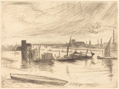 Tôt le matin, Battersea - James Abbott McNeill Whistler