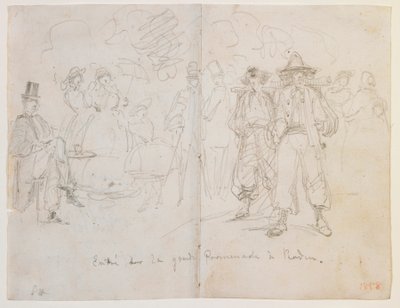 Entrée sur la Grande Promenade à Baden - James Abbott McNeill Whistler