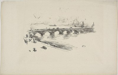 Soirée, Little Waterloo Bridge - James Abbott McNeill Whistler
