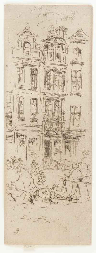 Marché aux fleurs, Bruxelles - James Abbott McNeill Whistler