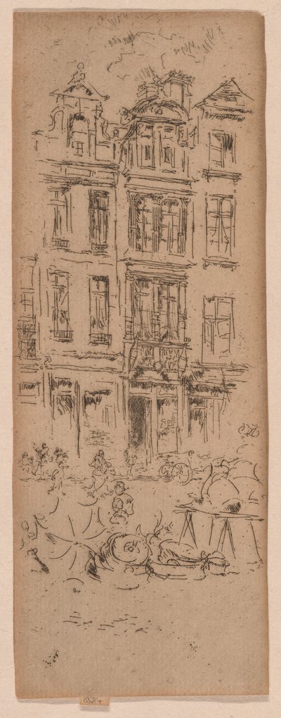 Marché aux fleurs, Bruxelles - James Abbott McNeill Whistler