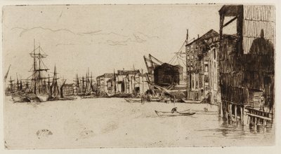Quai du libre-échange - James Abbott McNeill Whistler