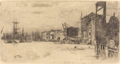 Quai du Libre-Échange - James Abbott McNeill Whistler