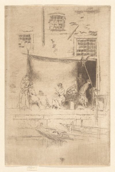 Étal de fruits, de la deuxième série de Venise (Une série de vingt-six gravures) - James Abbott McNeill Whistler