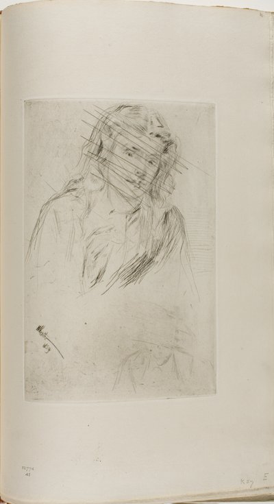 La tête courbée de Fumette - James McNeill Whistler