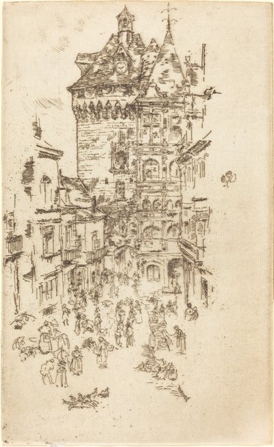 Hôtel de Ville, Loches - James Abbott McNeill Whistler