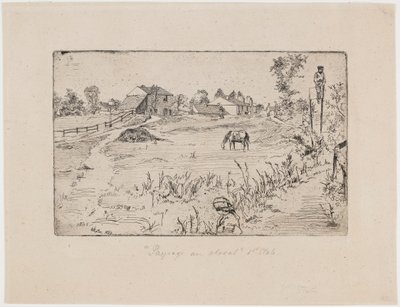 Paysage avec chevaux - James Abbott McNeill Whistler