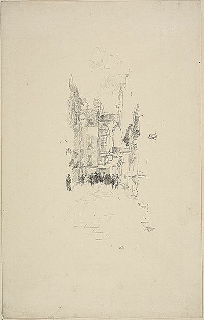 Petite cour, Cloth Fair - James Abbott McNeill Whistler