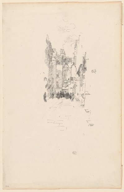 Petite Cour, Cloth Fair - James Abbott McNeill Whistler