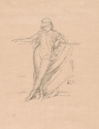 Petite figure drapée, penchée - James Abbott McNeill Whistler