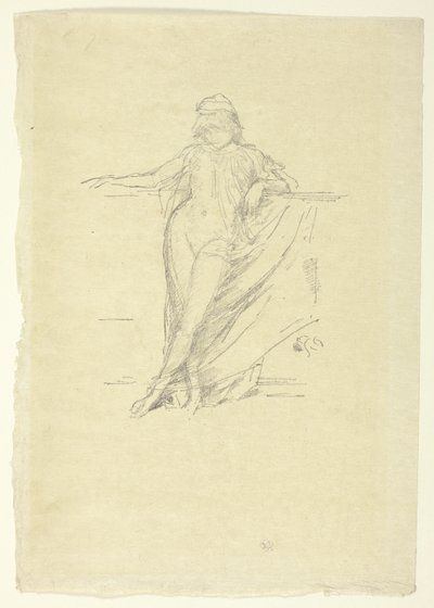 Petite figure drapée, penchée - James Abbott McNeill Whistler