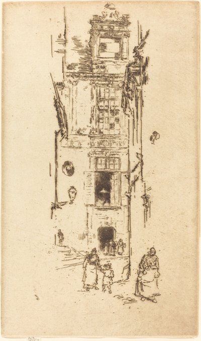 Mairie, Loches - James Abbott McNeill Whistler