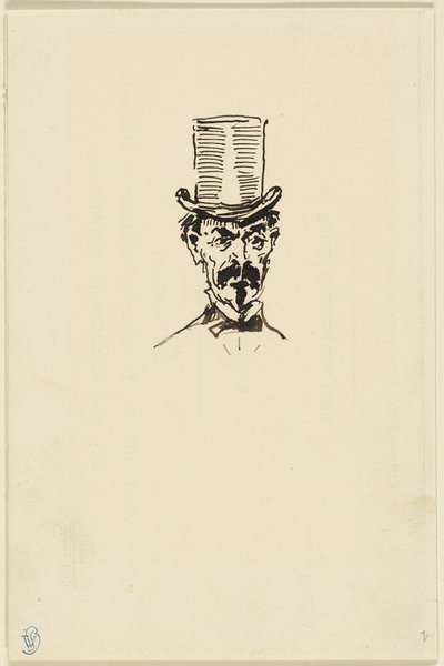 Homme au chapeau haut de forme - James McNeill Whistler