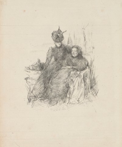Mère et Fille [La Mère Malade] - James McNeill Whistler
