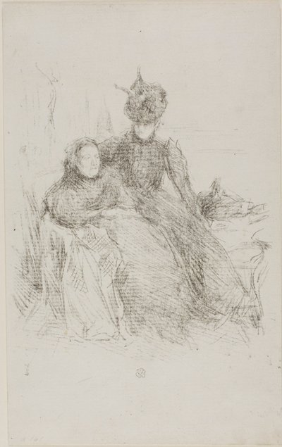 Mère et Fille [La Mère Malade] - James McNeill Whistler