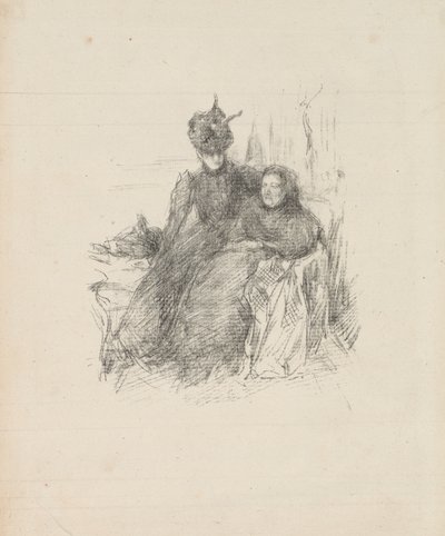 Mère et Fille [La Mère Malade] - James Abbott McNeill Whistler