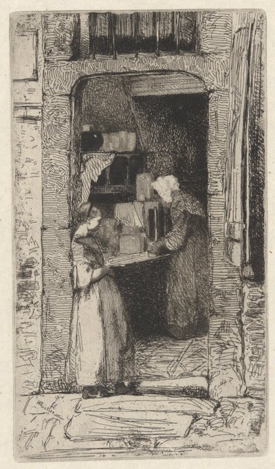 Femme à la moutarde, une des douze gravures d