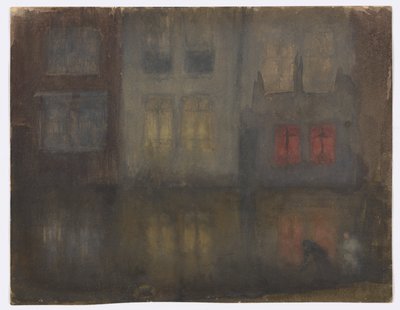 Nocturne : Noir et Rouge – Canal arrière, Hollande - James Abbott McNeill Whistler