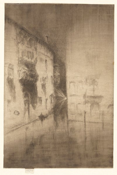 Nocturne : Palais, de la Deuxième série de Venise (Une série de vingt-six eaux-fortes) - James Abbott McNeill Whistler