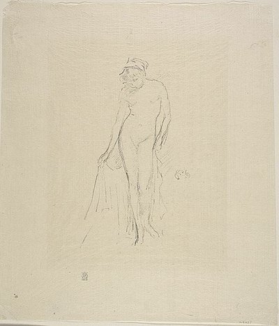 Modèle nu, debout - James Abbott McNeill Whistler
