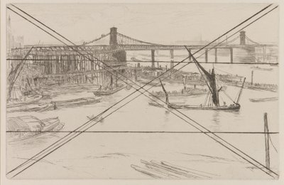Vieux pont de Hungerford - James Abbott McNeill Whistler