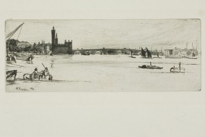 Vieux pont de Westminster - James Abbott McNeill Whistler