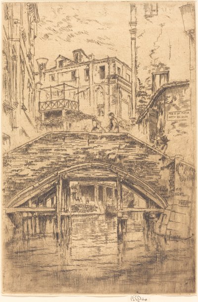 Ponte del Piovan - James Abbott McNeill Whistler