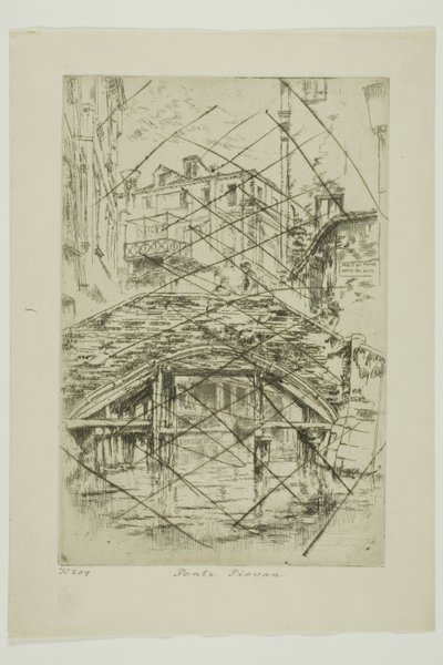 Ponte del Piovan - James Abbott McNeill Whistler