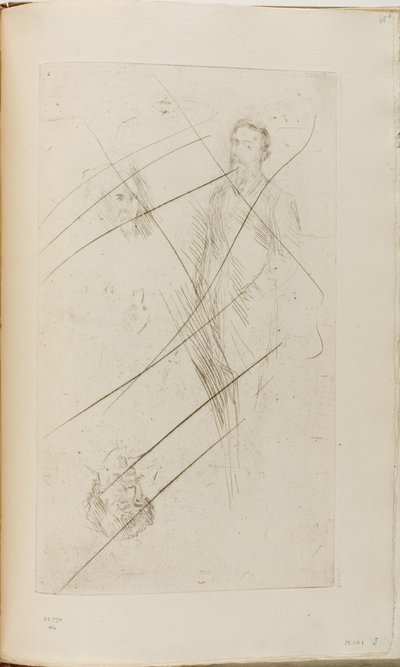 Croquis de portraits incluant F.R. Leyland et Whistler - James Abbott McNeill Whistler