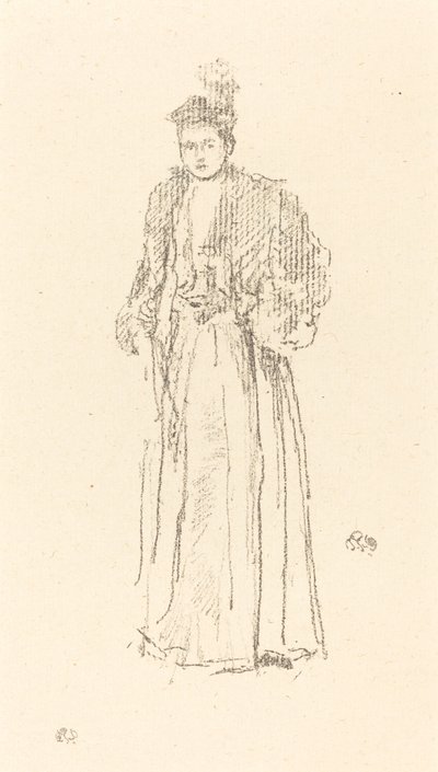 Étude de portrait : Mlle Charlotte R. Williams - James Abbott McNeill Whistler