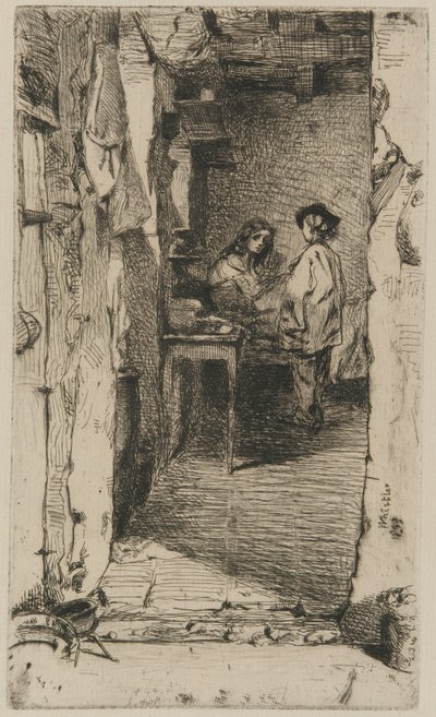 Chiffonniers, Quartier Mouffetard, Paris - James Abbott McNeill Whistler