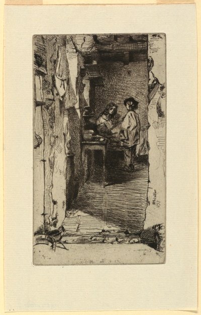 Chiffonniers, Quartier Mouffetard, Paris - James Abbott McNeill Whistler