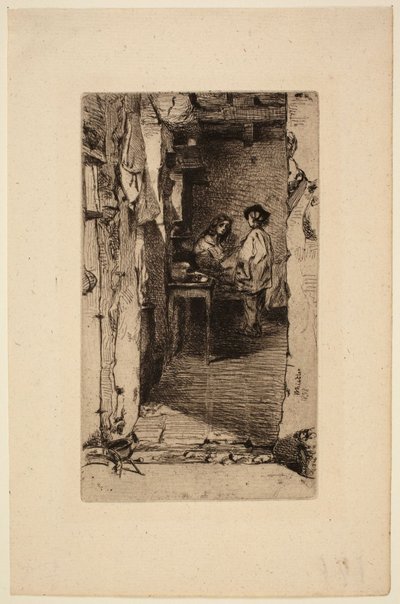 Chiffonniers, quartier Mouffetard, Paris - James McNeill Whistler