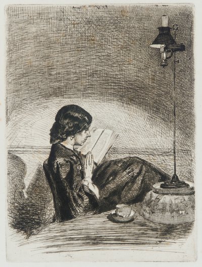 Lecture à la Lampe - James Abbott McNeill Whistler