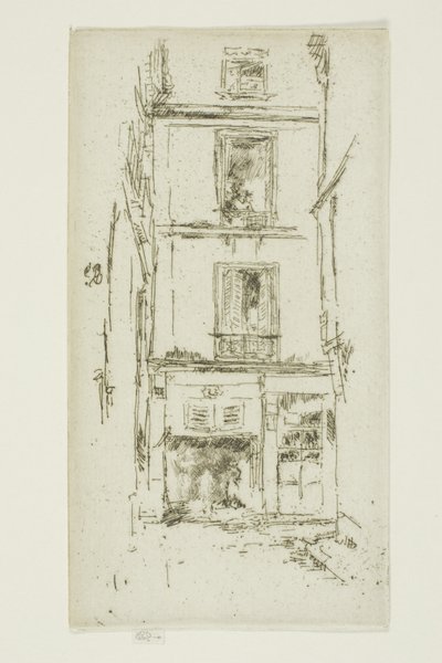 Rue des Bons Enfants, Tours - James McNeill Whistler