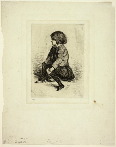 Seymour Haden, Jr, assis - James Abbott McNeill Whistler